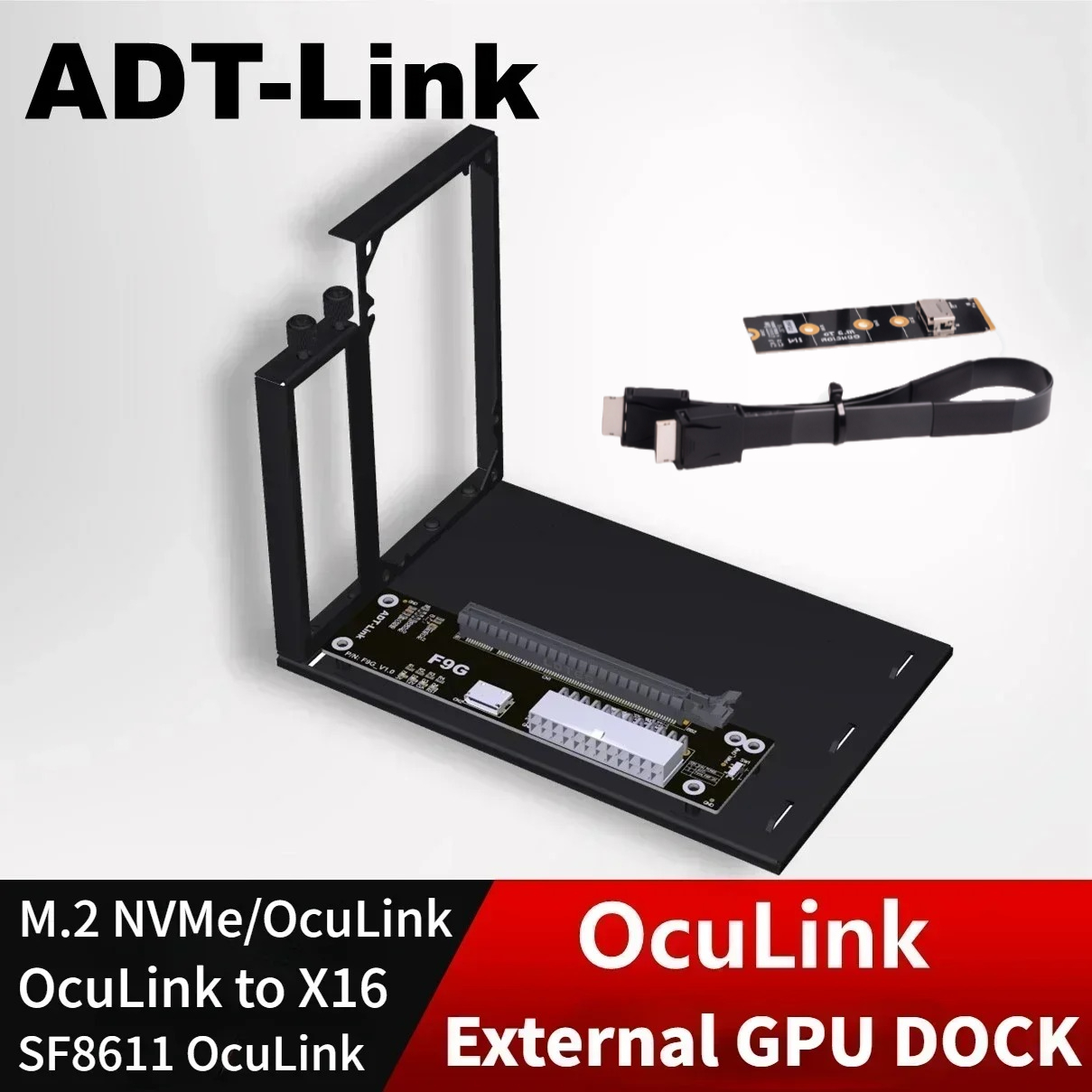 ADT PCIe 4.0 64Gbps OcuLink Ex - Oculink Egpu Dock Graphics Card ulasan dan harga